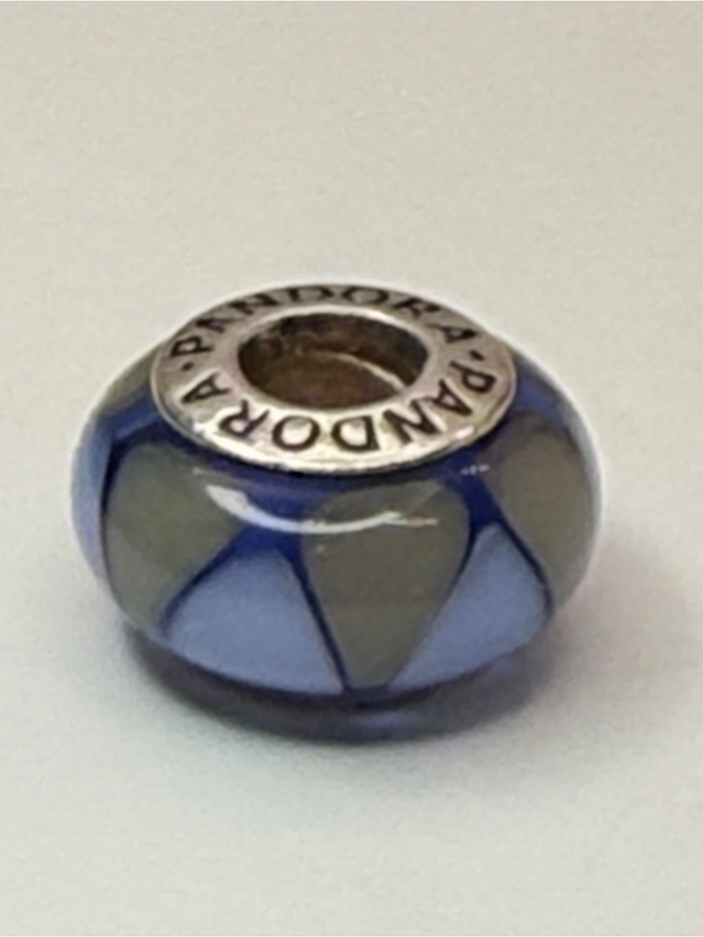 Pandora Retired Captivating Blue Murano Glass Charm 925 ALE 790637